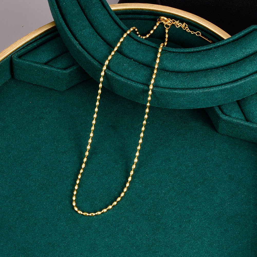 Einfacher Stil Geometrisch Titan Stahl Halskette Überzug Edelstahl Halsketten display picture 5