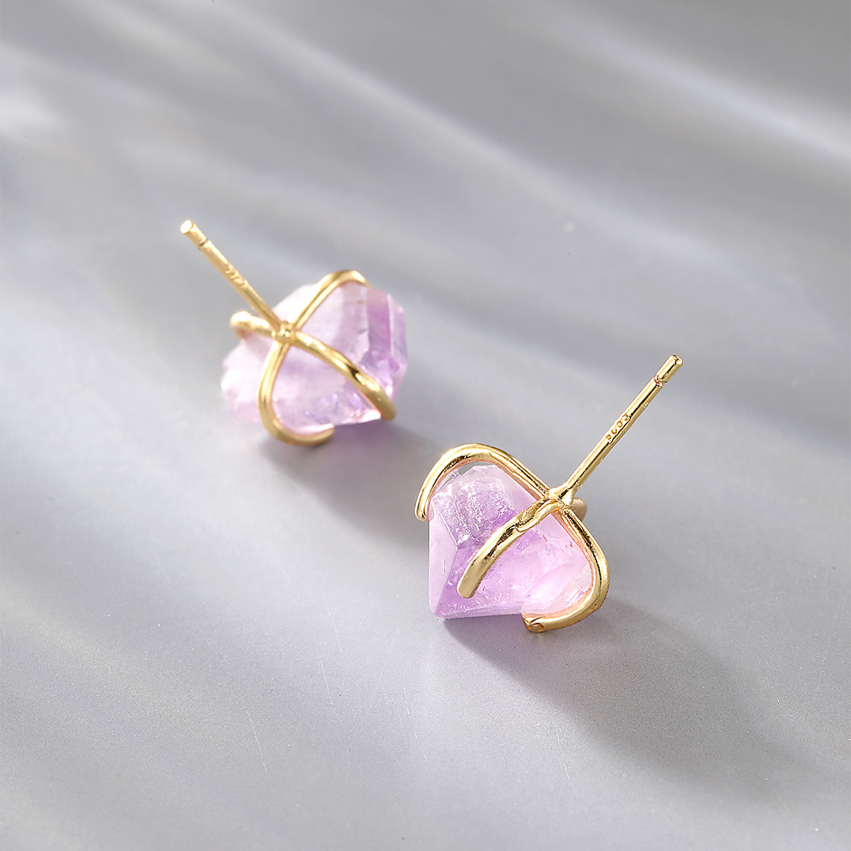 Fashion Crystal Copper Ear Studs Plating Crystal Copper Earrings display picture 2