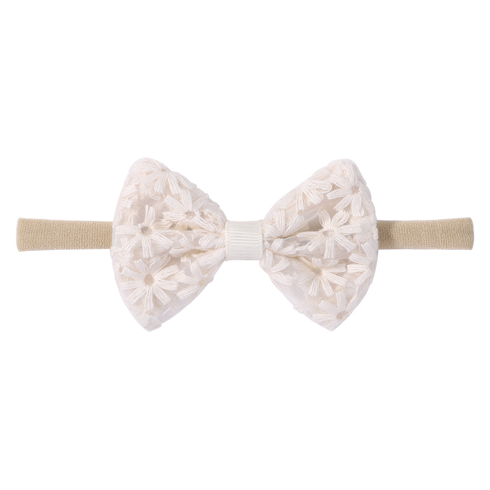 Casual Cute Flower Bow Knot Polyester Hair Band display picture 1