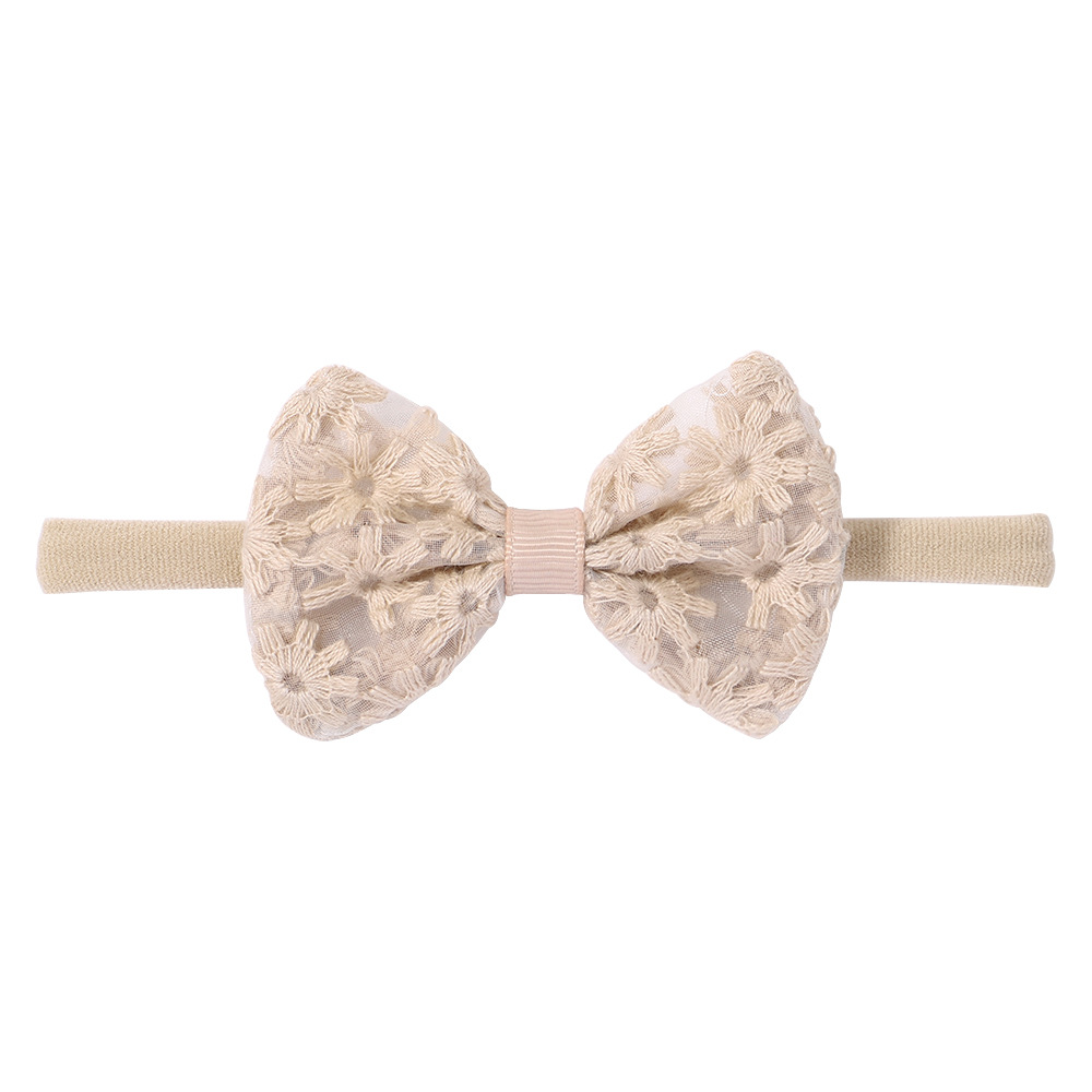 Casual Cute Flower Bow Knot Polyester Hair Band display picture 5