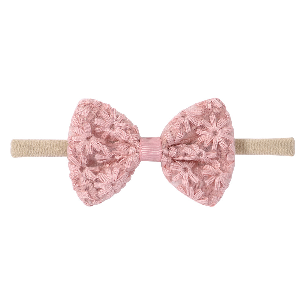 Casual Cute Flower Bow Knot Polyester Hair Band display picture 4