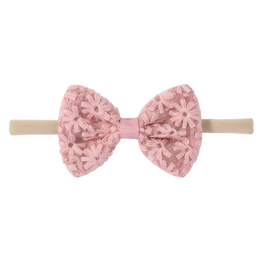 Casual Cute Flower Bow Knot Polyester Hair Band display picture 6