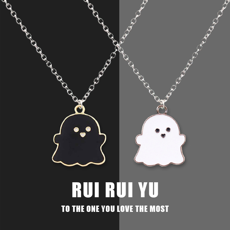 Funny Grimace Alloy Plating Halloween Unisex Pendant Necklace display picture 2