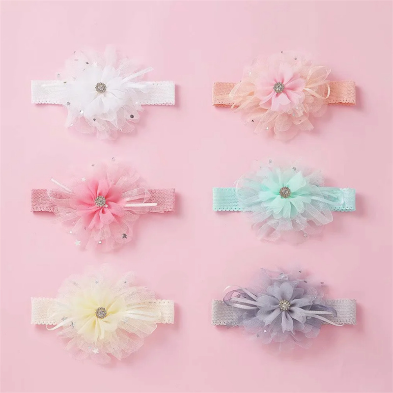 Sweet Flower Mixed Materials Sequins Hair Band 1 Piece display picture 1