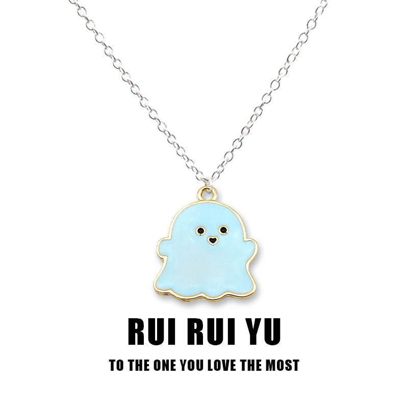Cute Ghost Alloy Halloween Unisex Pendant Necklace display picture 6