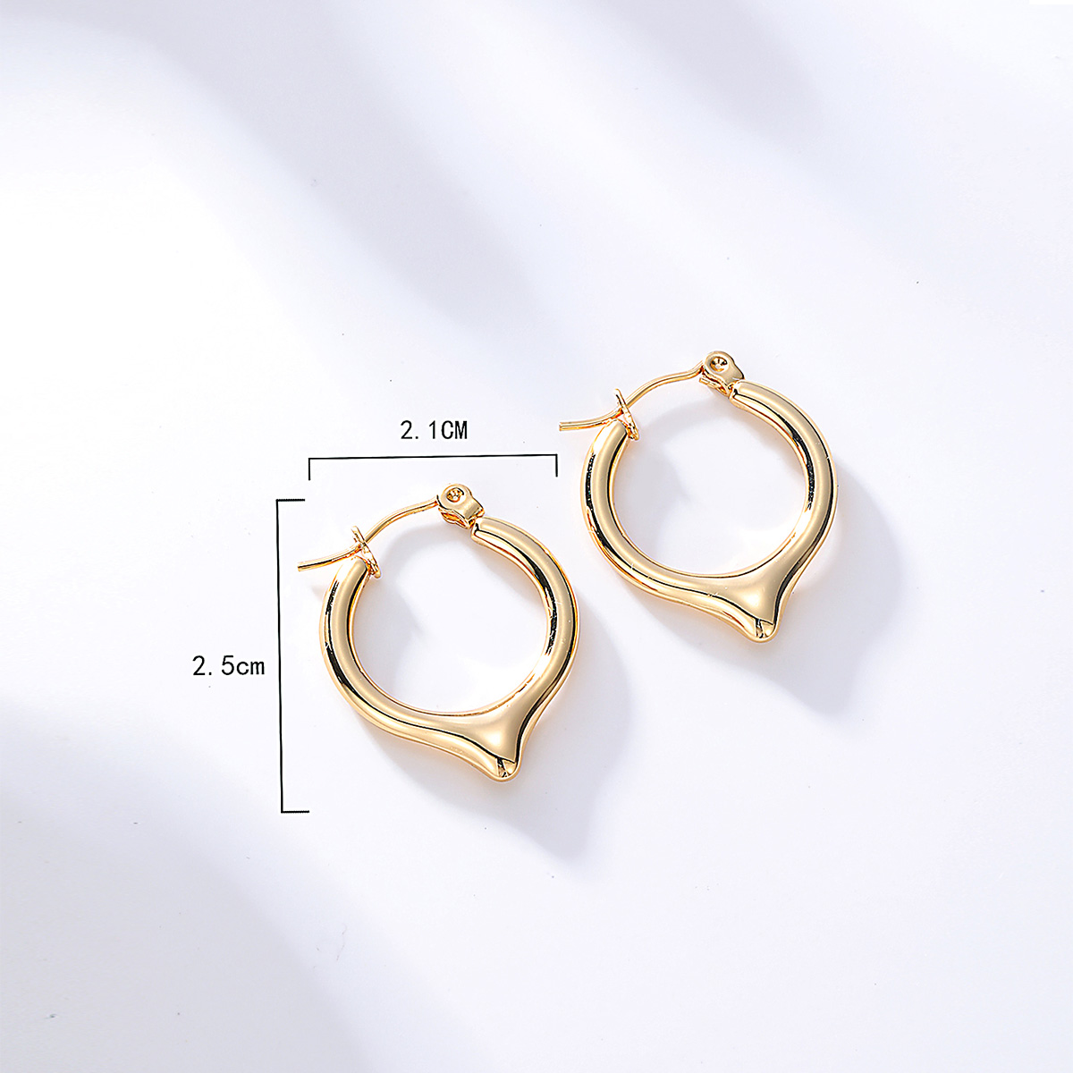 Simple Style Geometric Stainless Steel Earrings Plating Stainless Steel Earrings display picture 1