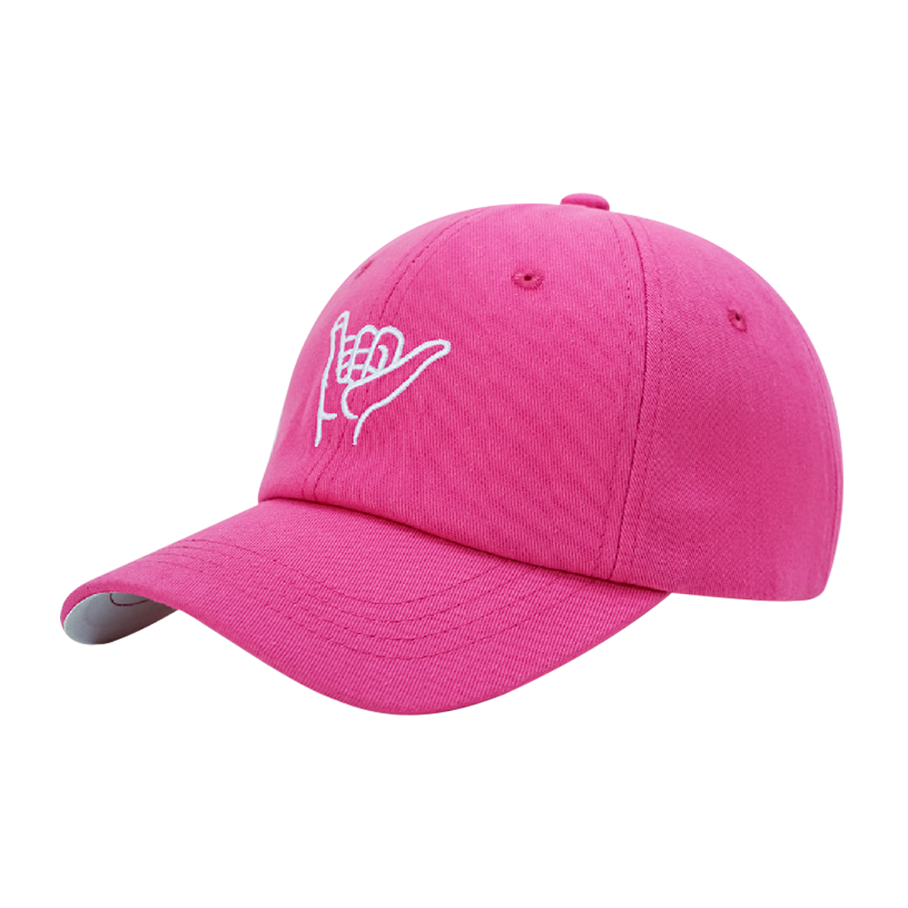 Unisex Simple Style Gesture Embroidery Curved Eaves Baseball Cap display picture 1