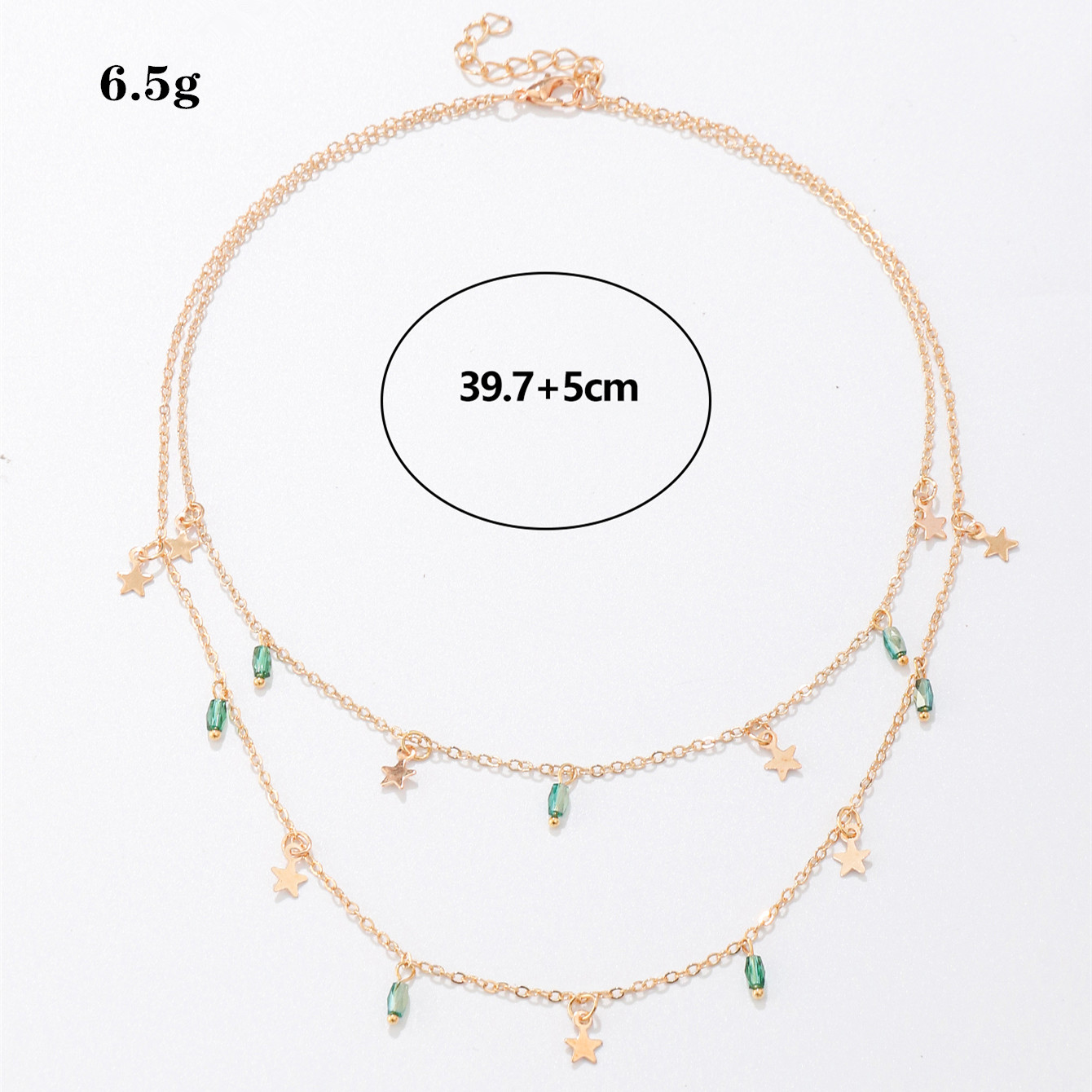 Fashion Geometric Star Alloy Plating Layered Necklaces 1 Piece display picture 2