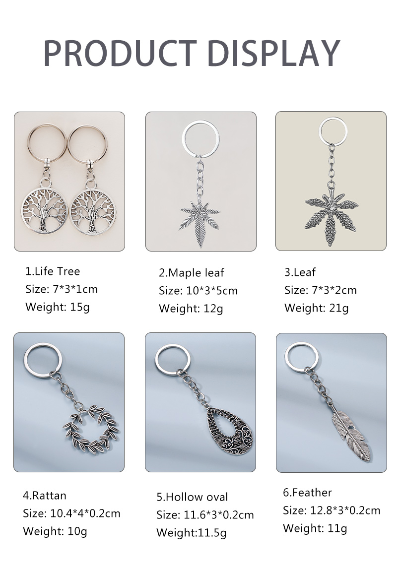 Fashion Leaf Alloy Plating Bag Pendant Keychain 1 Piece display picture 4