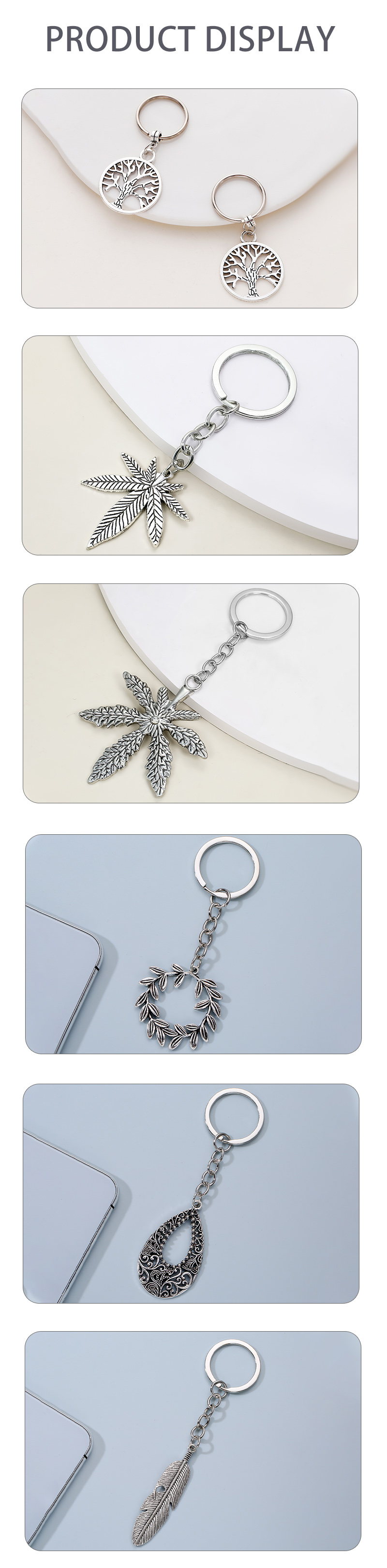 Fashion Leaf Alloy Plating Bag Pendant Keychain 1 Piece display picture 5