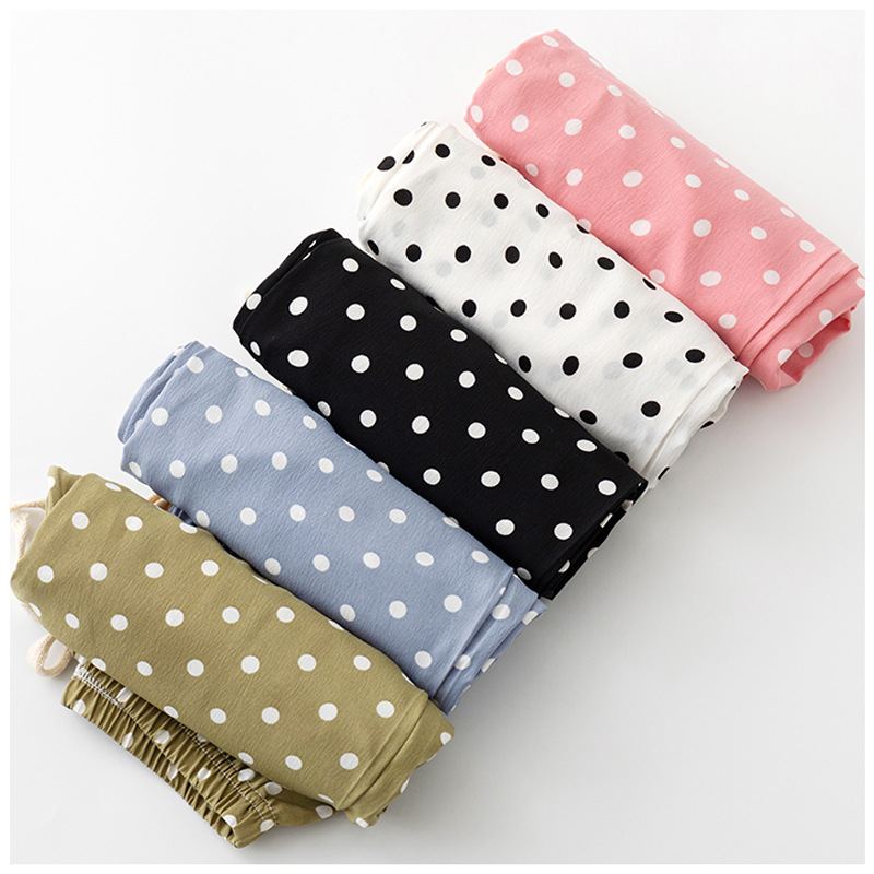 Casual Polka Dots Polyester Printing Casual Pants Baby Clothes display picture 5