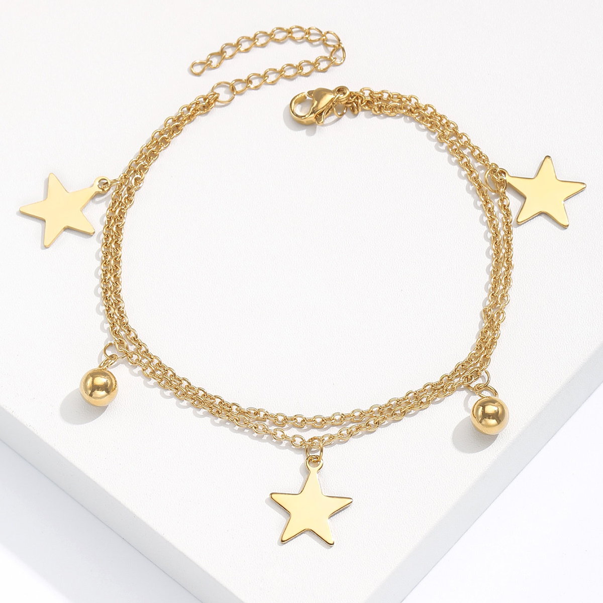 Simple Style Star Dragonfly Butterfly 201 Stainless Steel Plating 18K Gold Plated Unisex Anklet display picture 11