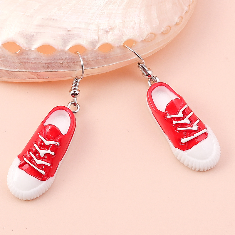 Cute Shoe Resin Enamel Drop Earrings display picture 4