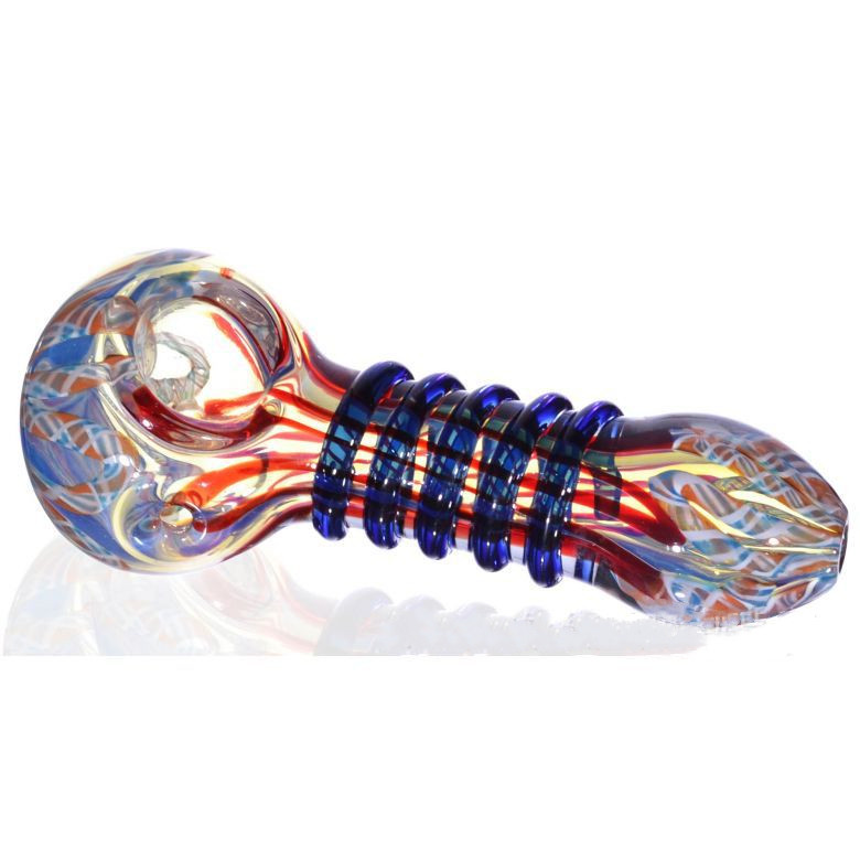 Coiled Glass Crafts Tobacco Pipe display picture 1
