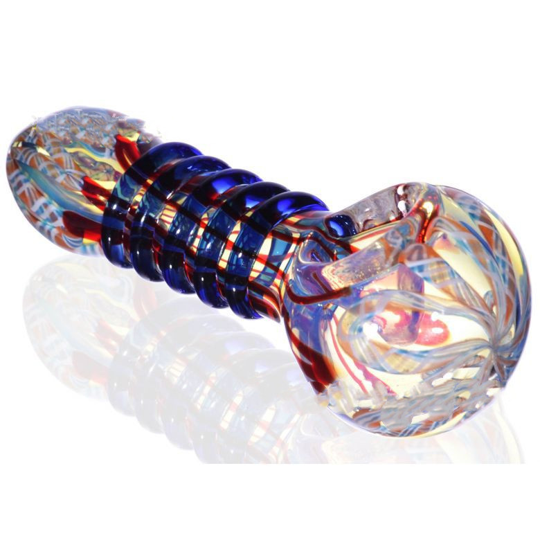 Coiled Glass Crafts Tobacco Pipe display picture 4