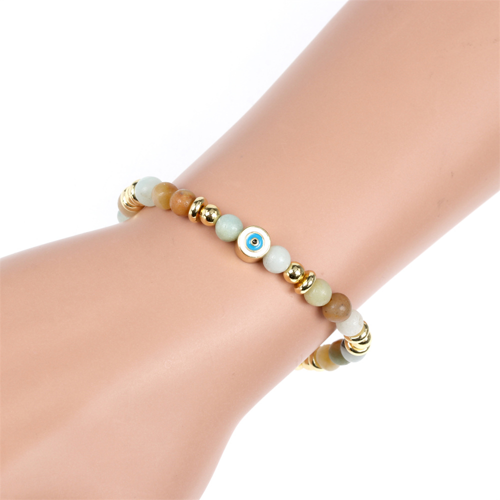 Mode Rond Matériaux Mixtes Fait Main Incruster La Pierre Naturelle Bracelets Collier display picture 11