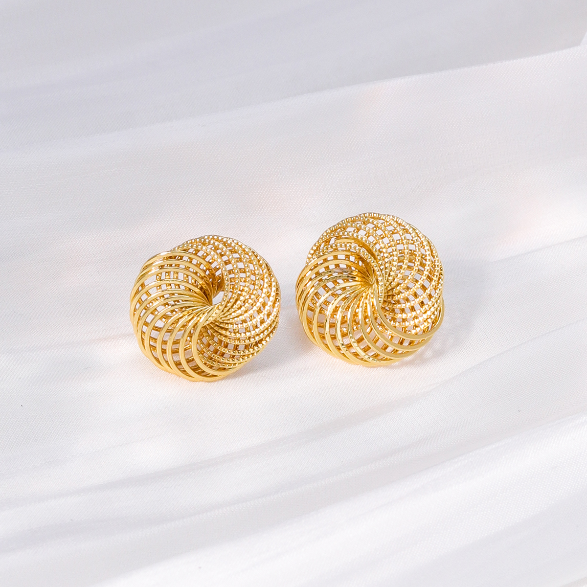 1 Pair Fashion The Answer Copper Plating Ear Studs display picture 1