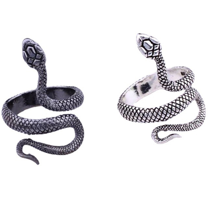 Funny Snake Alloy Plating Open Ring 1 Piece display picture 1