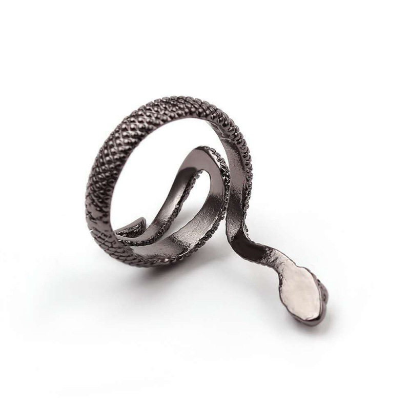 Funny Snake Alloy Plating Open Ring 1 Piece display picture 4