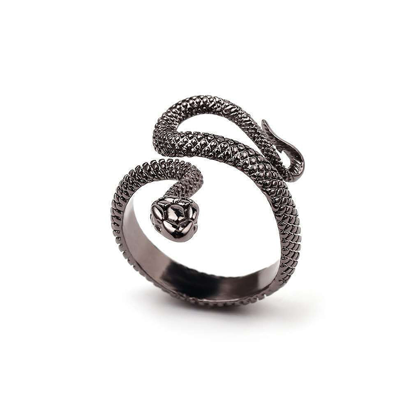 Funny Snake Alloy Plating Open Ring 1 Piece display picture 5