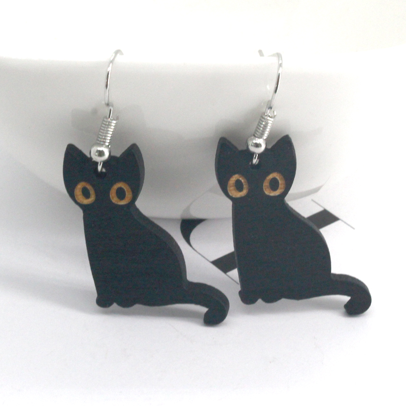 Simple Style Cat Resin Drop Earrings display picture 6