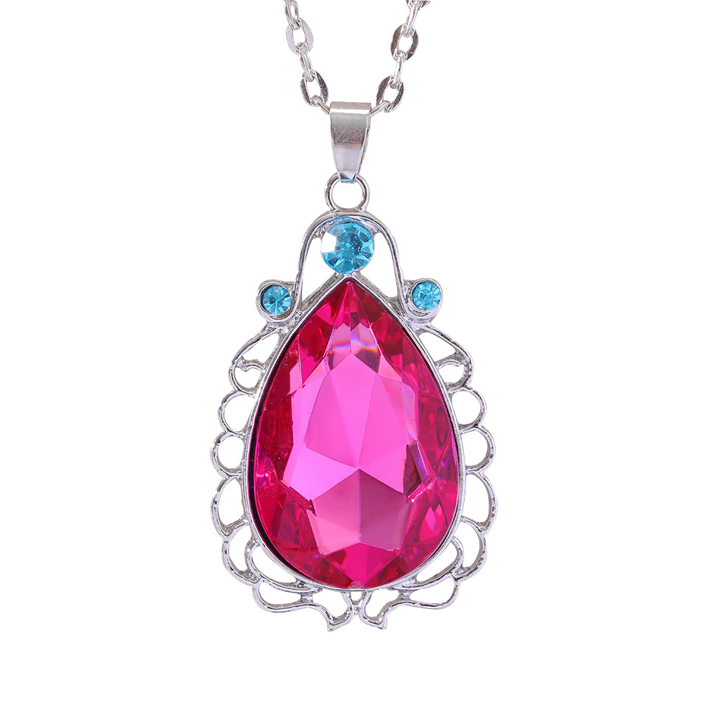 Glam Water Droplets Alloy Zircon Necklace display picture 8