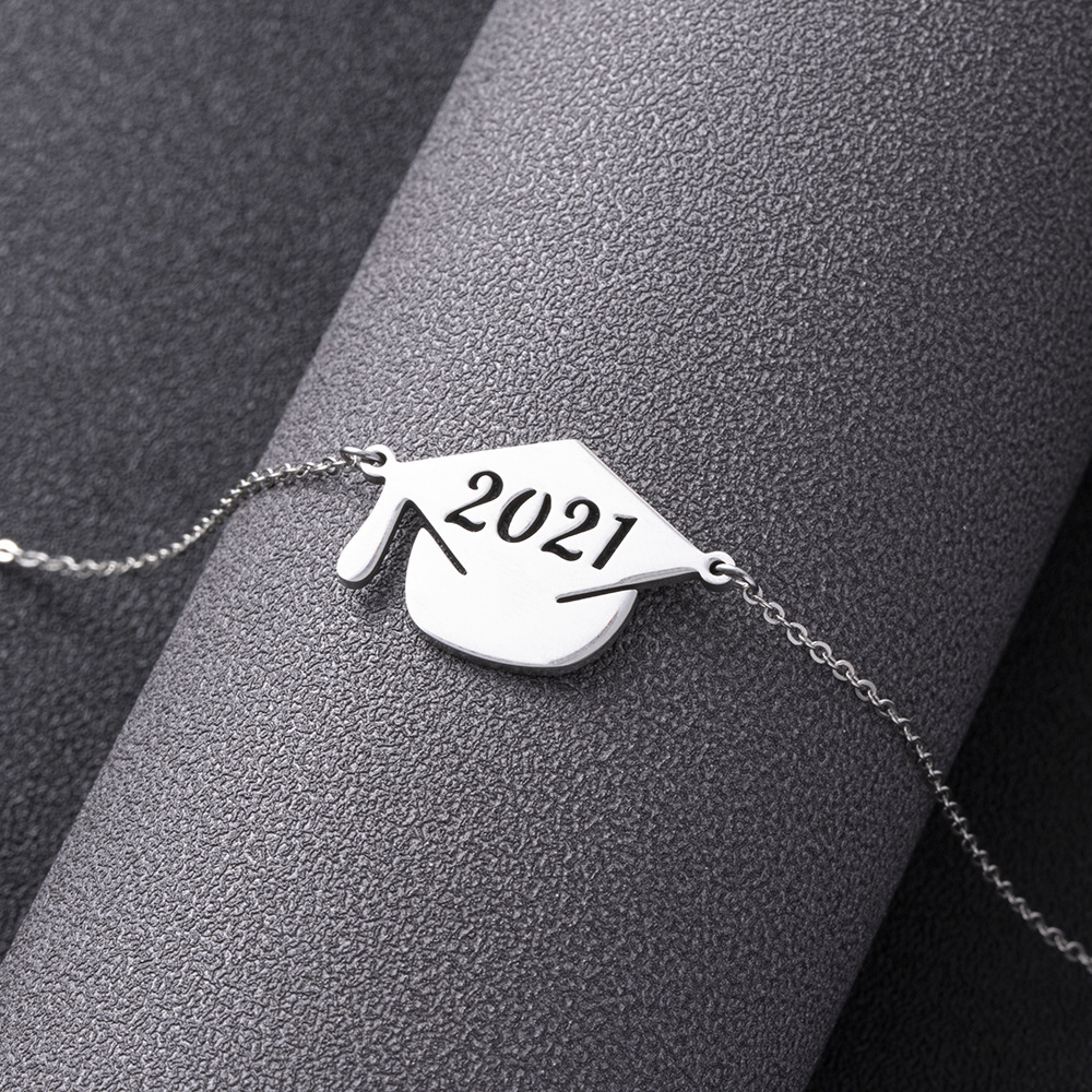 304 Stainless Steel Fashion Plating Number Pendant Necklace display picture 11