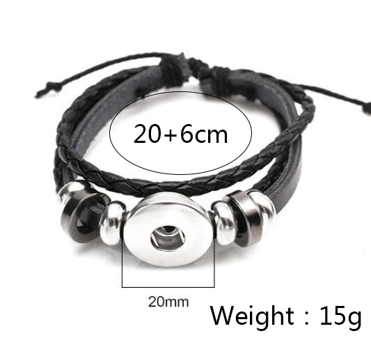 Retro Constellation Pu Leather Knitting Bracelets 1 Piece display picture 1
