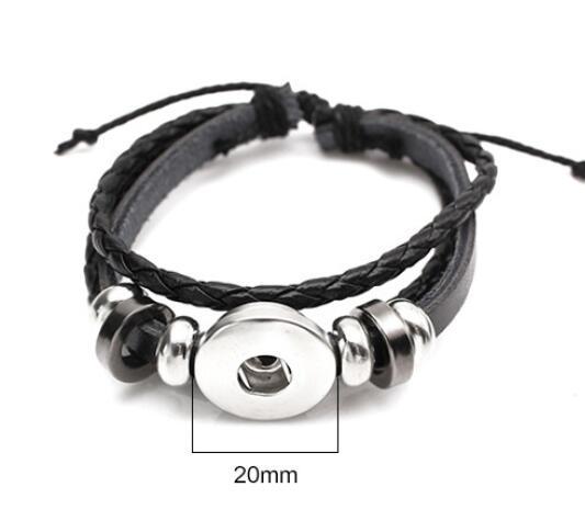 Retro Constellation Pu Leather Knitting Bracelets 1 Piece display picture 2