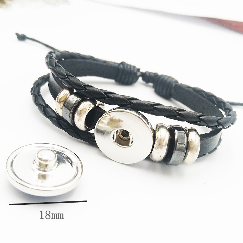 Retro Constellation Pu Leather Knitting Bracelets 1 Piece display picture 3