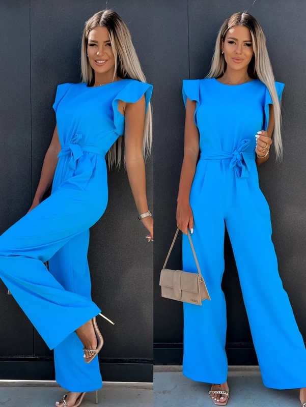 Women's Daily Fashion Solid Color Full Length Belt Jumpsuits display picture 4