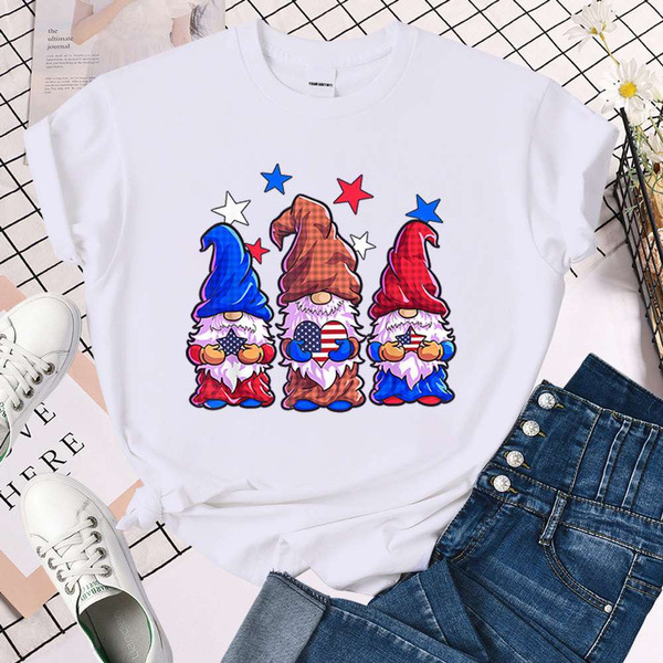 Women's T-shirt Short Sleeve T-shirts Star Streetwear Santa Claus display picture 2