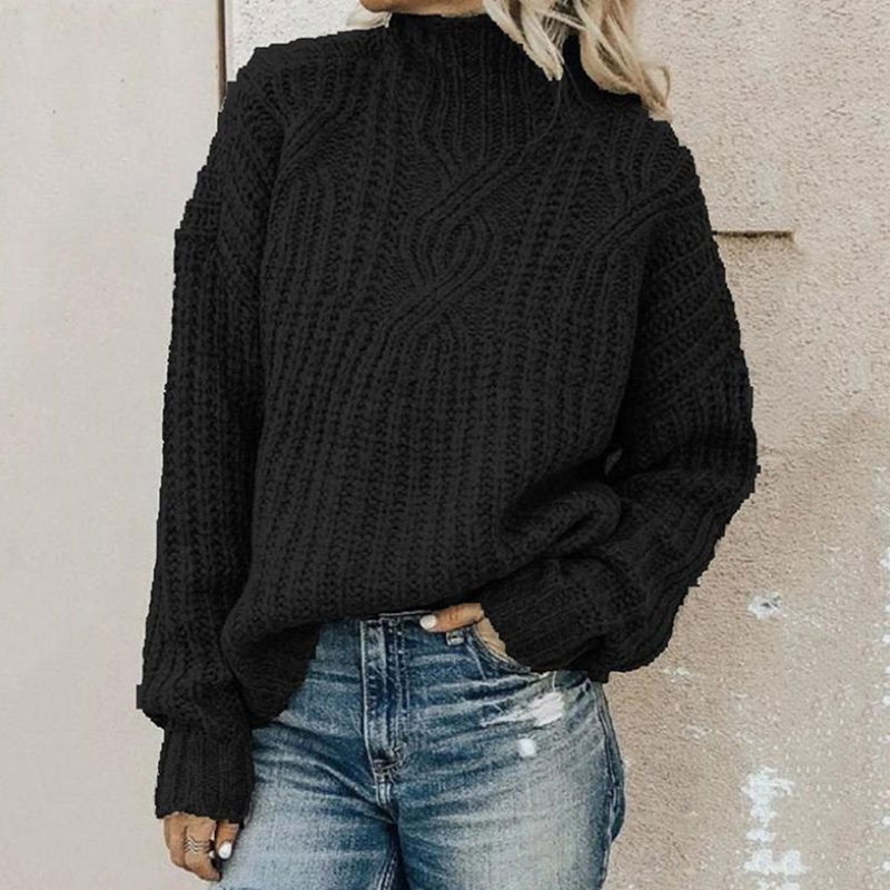 Fashion Solid Color Rayon Turtleneck Long Sleeve Knitwear display picture 1