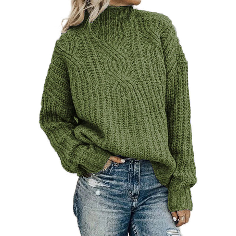Fashion Solid Color Rayon Turtleneck Long Sleeve Knitwear display picture 4