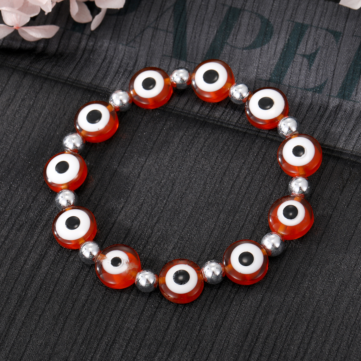 Fashion Devil's Eye Resin Beaded Plating Resin Bracelets 1 Piece display picture 9