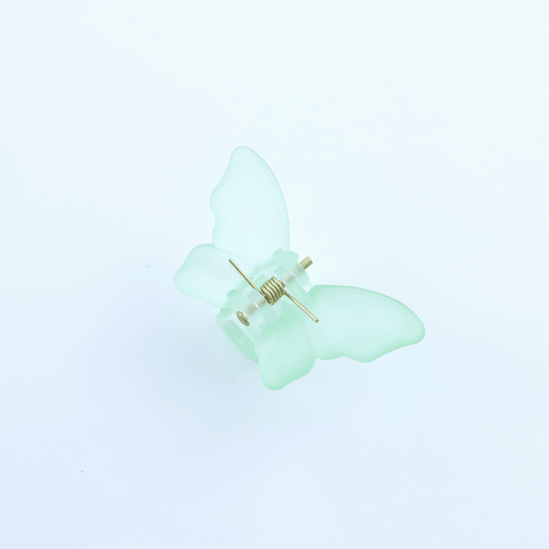 Dulce Color Sólido Arílico Mariposa Garras De Pelo 1 Pieza display picture 6