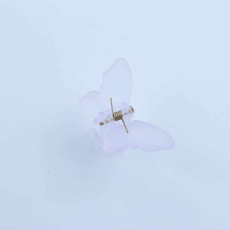 Dulce Color Sólido Arílico Mariposa Garras De Pelo 1 Pieza display picture 3