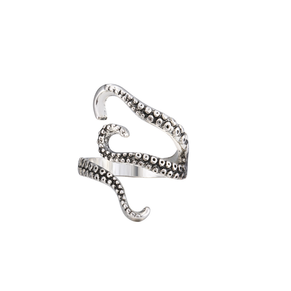 Retro Animal Heart Shape Snake Alloy Plating Rings 1 Piece display picture 17