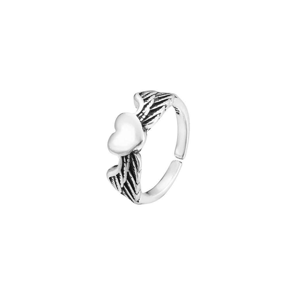 Retro Animal Heart Shape Snake Alloy Plating Rings 1 Piece display picture 22