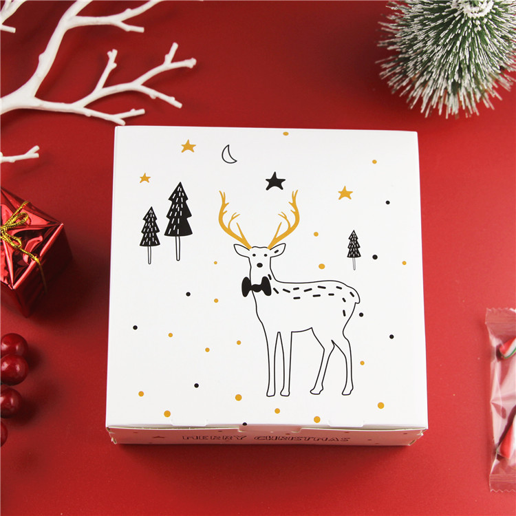 Christmas Letter Elk Paper Gift Box Food Packaging display picture 2