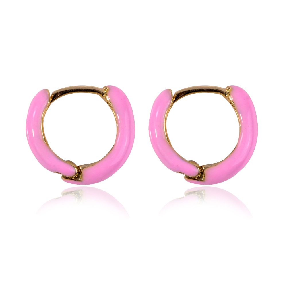 Fashion Geometric Alloy Plating Hoop Earrings 1 Pair display picture 4