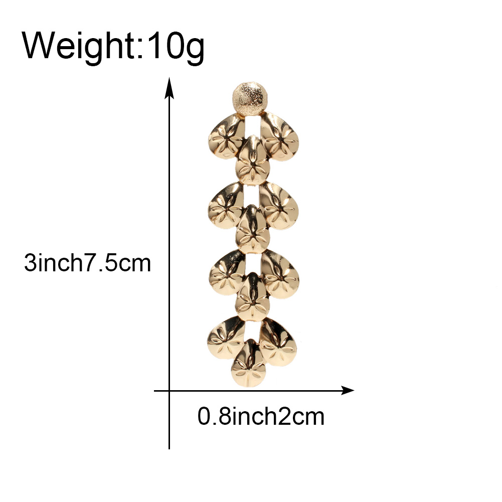 Vintage Style Geometric Alloy Plating Drop Earrings display picture 1