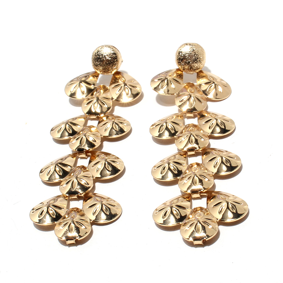 Vintage Style Geometric Alloy Plating Drop Earrings display picture 2