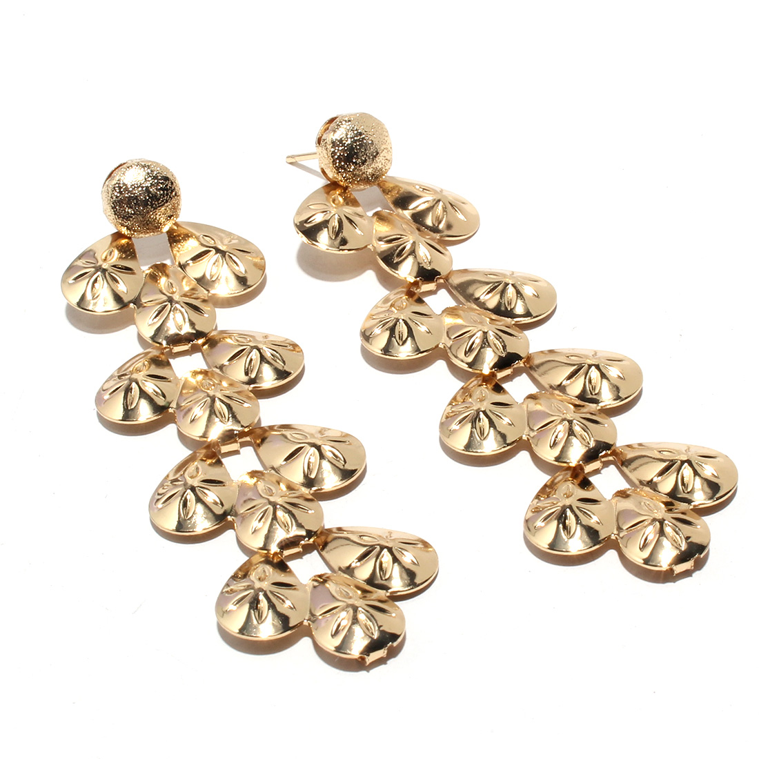 Vintage Style Geometric Alloy Plating Drop Earrings display picture 3