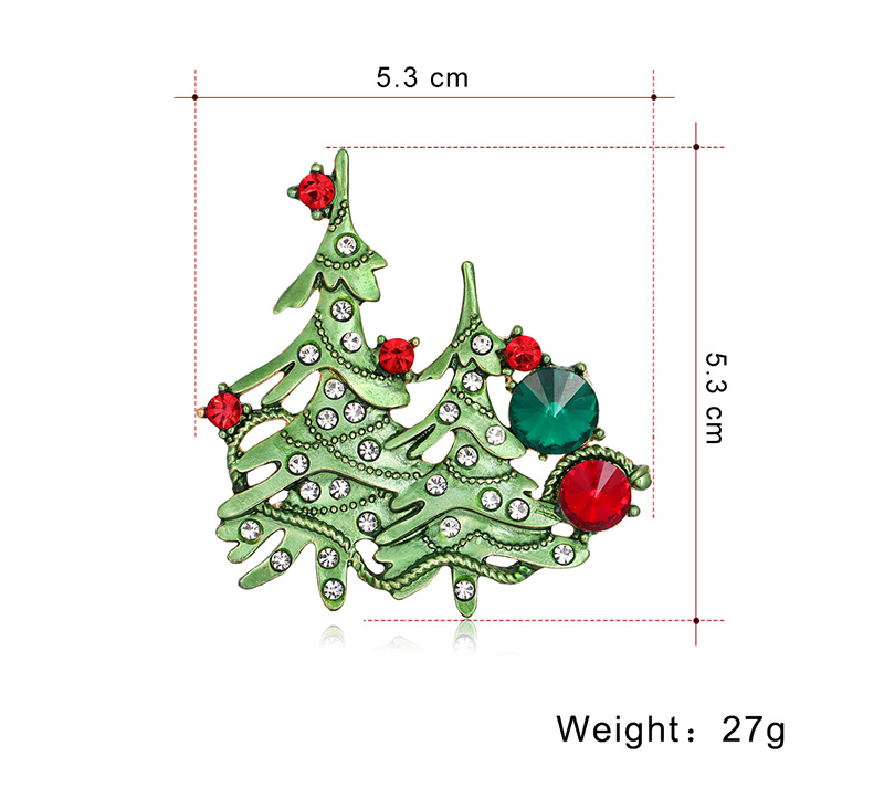 Christmas Tree Alloy Rhinestone display picture 6