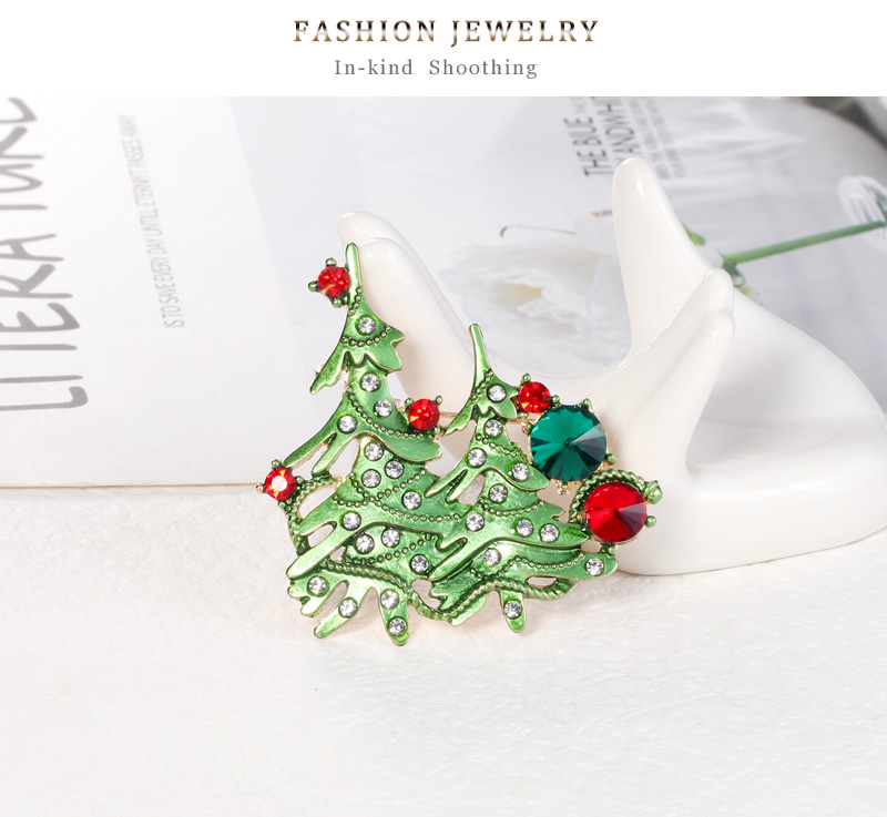 Christmas Tree Alloy Rhinestone display picture 2