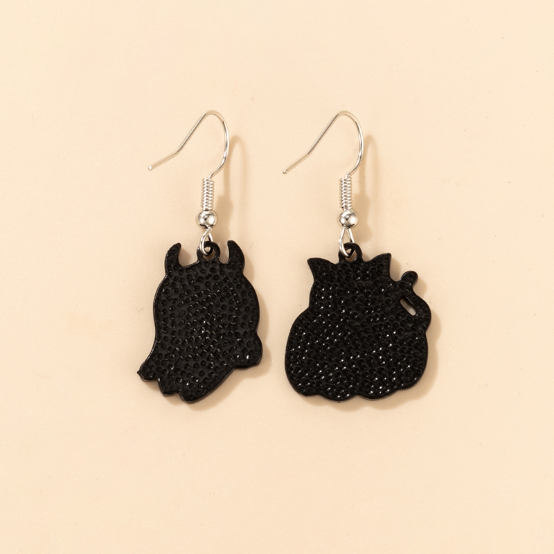 Halloween Retro Pumpkin Cat Ghost Alloy Holiday Earring display picture 21