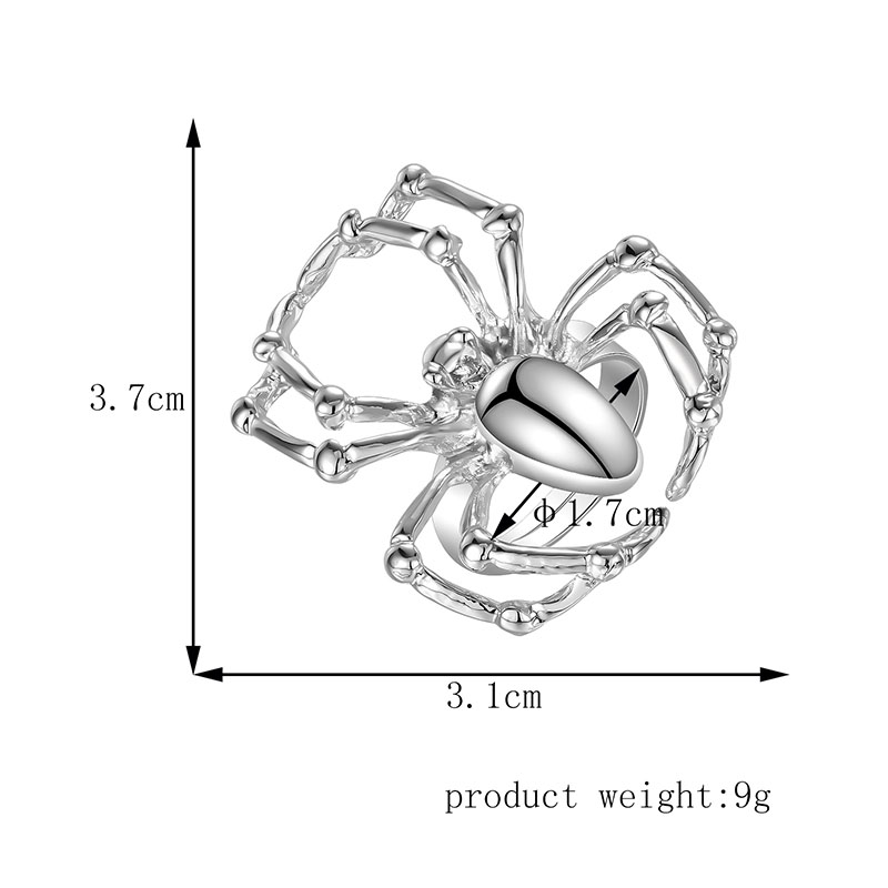 Komisch Spinne Legierung Überzug Ringe display picture 4