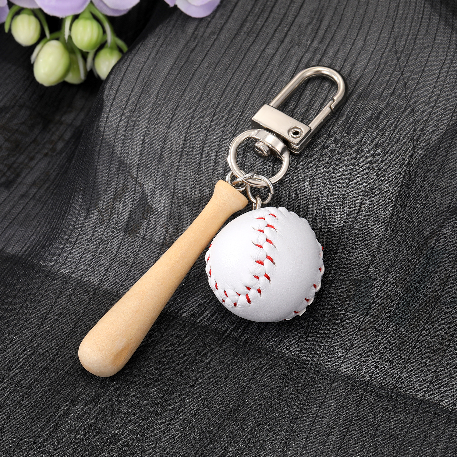 Fashion Creative Mini Basketball Resin Keychain Bag Package Pendant display picture 2