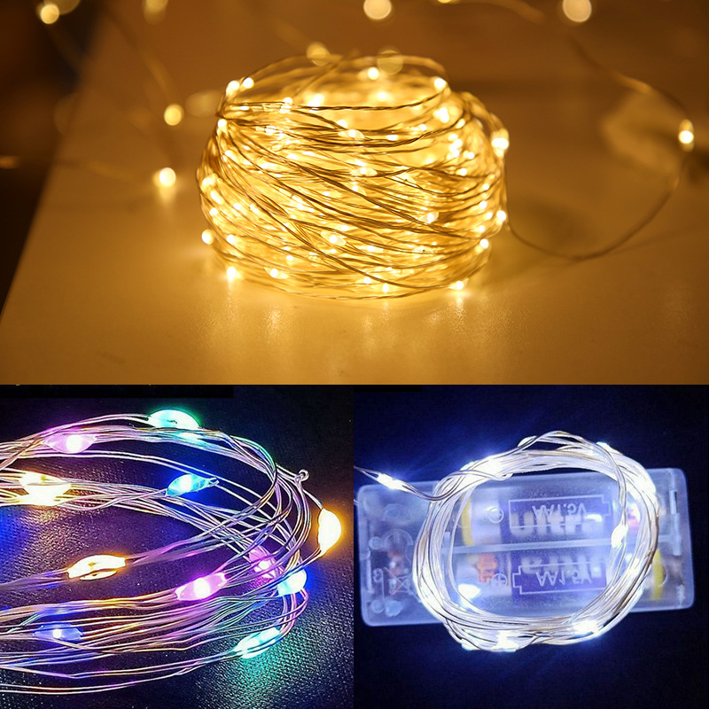 Decorative Bobo Ball Flash Led Battery Box Copper Wire String Lights display picture 1